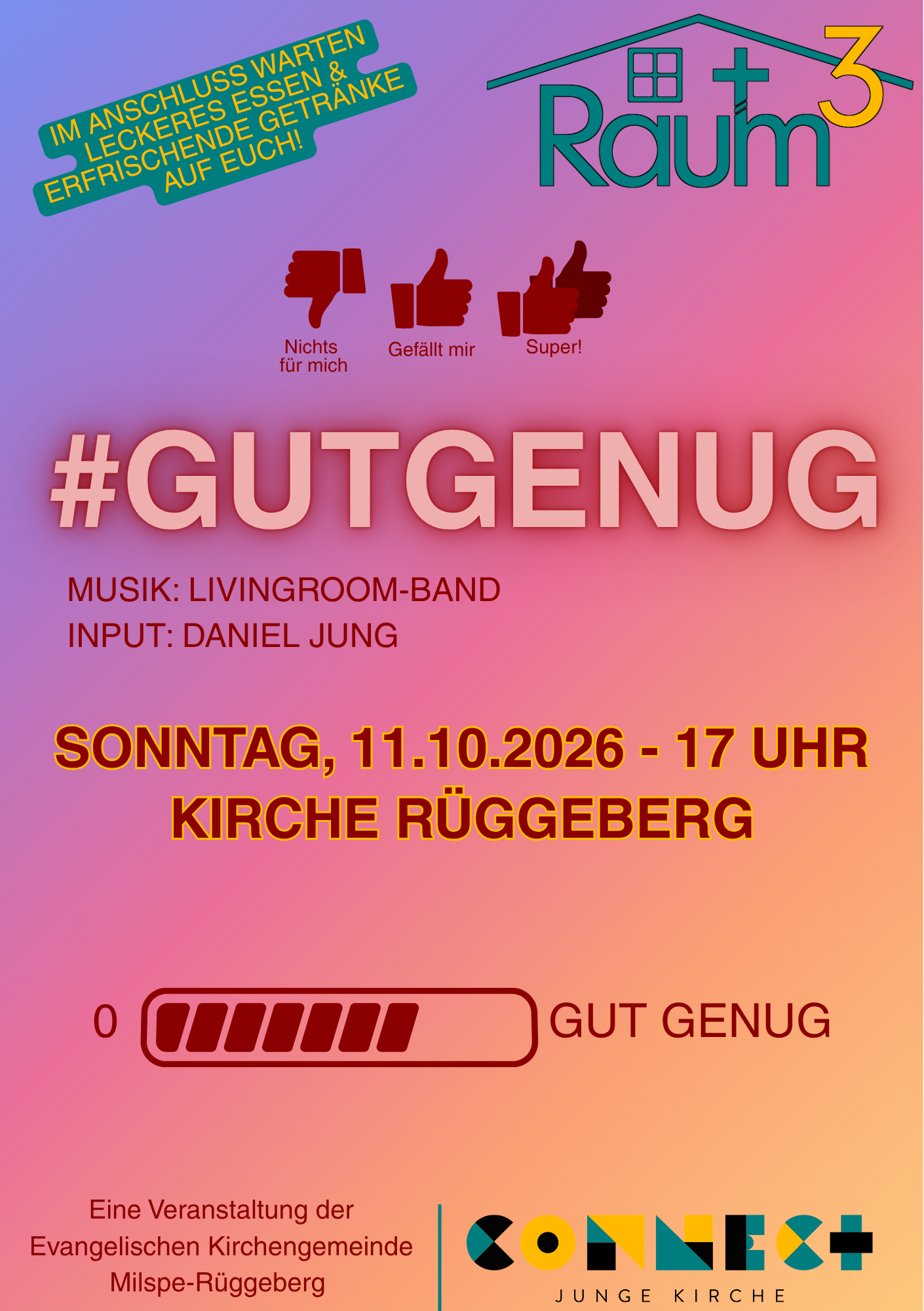 Raum hoch 3 Gottesdienst