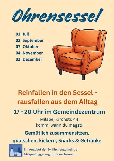 Einladung Ohrensessel am 01.07.