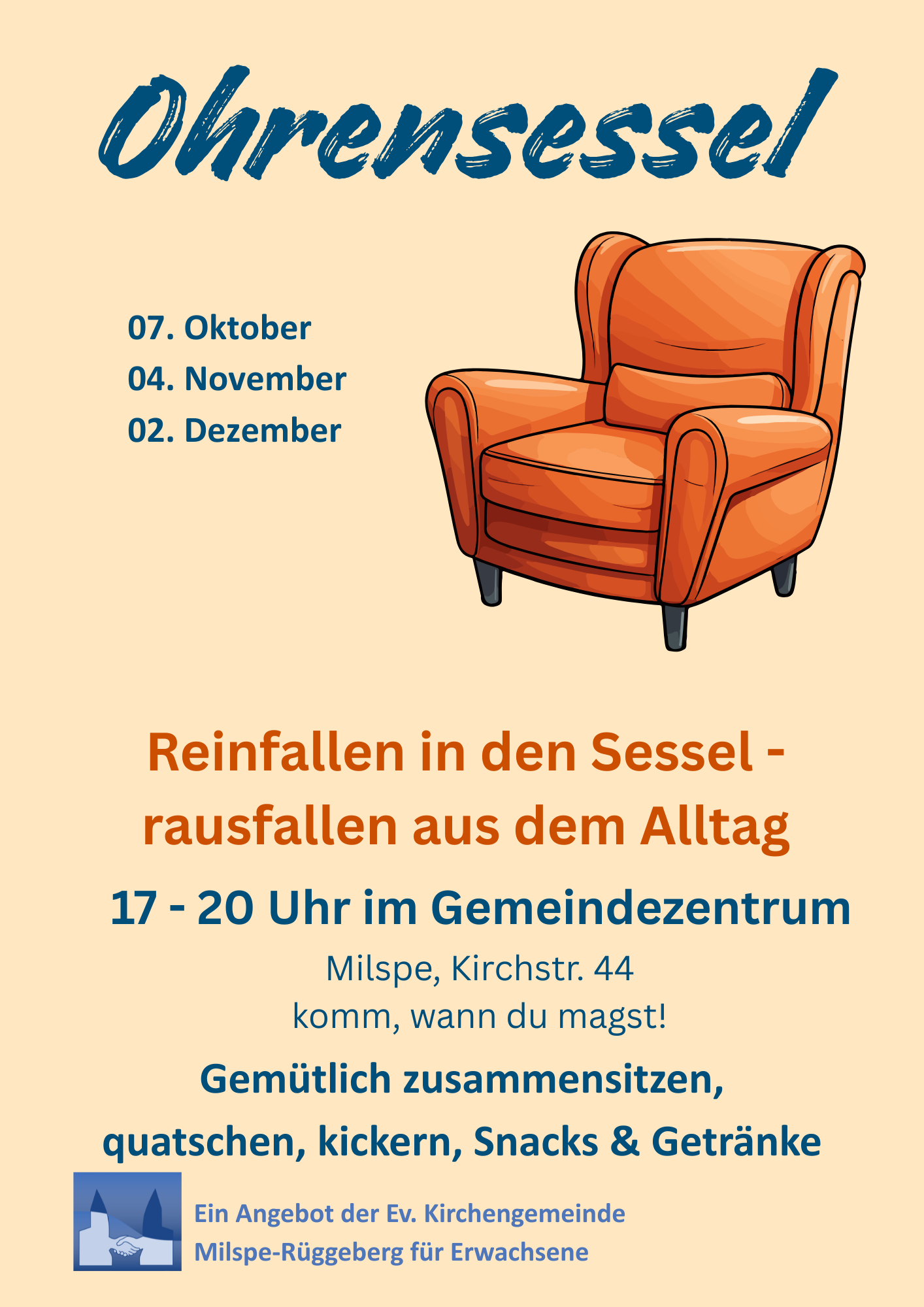 Ohrensessel im Oktober